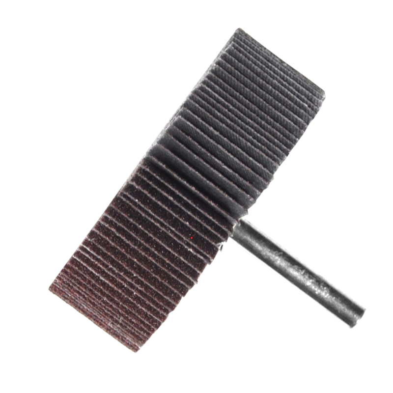 Rueda flap con vástago de óxido de aluminio, grano 60, de 50 x 13 x 6.4 mm