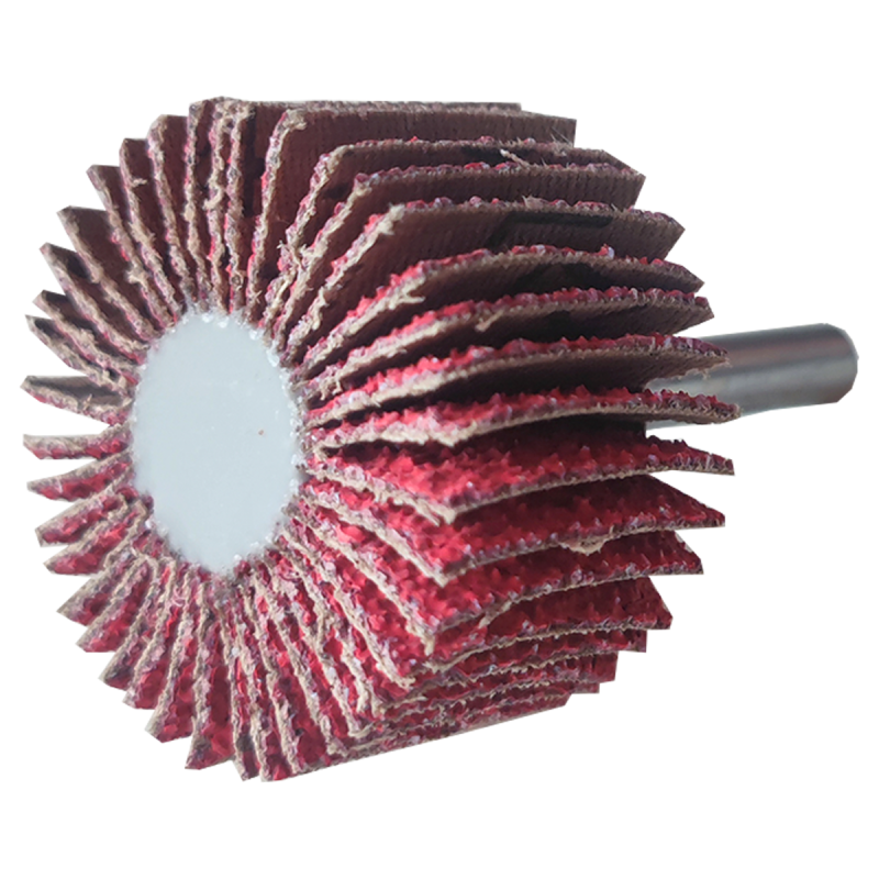 Rueda flap con vástago de cerámico, grano 40, de 40 x 25 x 6.4 mm