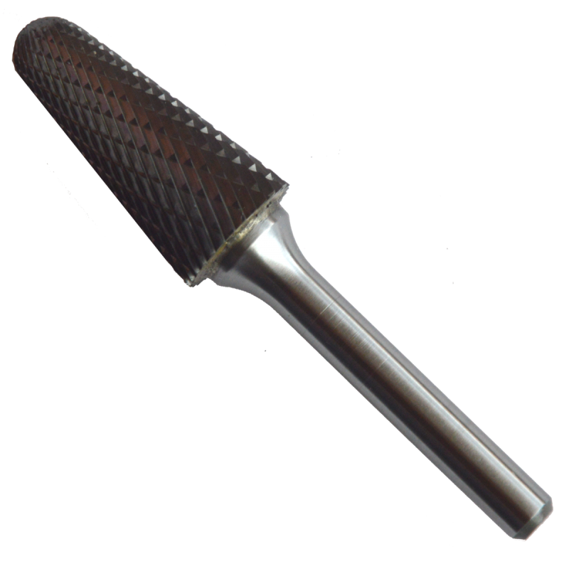 Lima rotativa, tipo SL-6, de 15.9 x 31.7 x 6.4 mm, para desbaste pesado (desbarbado), así como desbaste de soldadura, fundiciones, plástico, acero e inoxidable