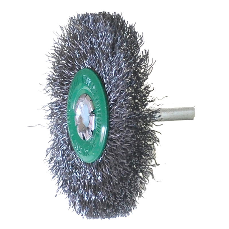 Cepillo con vástago de 70 x 0.30 x 6.4 mm para limpieza de superficies metálicas y remoción de soldadura, corrosión, fundición, plástico y cualquier adherencia